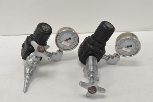 2x norgren r73j-2ak-rmn pressure regulator gauge 200psi control faucet b216512 for sale
