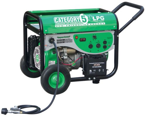 Champion category 5 lpg/propane 5000w 4 cycle portable generator (new) for sale