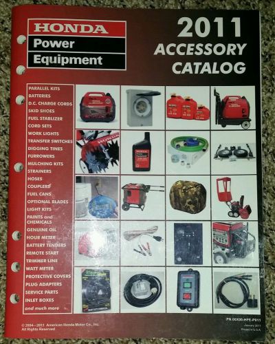 2011 Honda Power Equipment Accessory Catalog Part# 00X00-HPE-P011