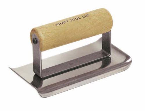 Concrete Hand Tool Stainless Steel Edger, 6&#034; x 3&#034; #6100