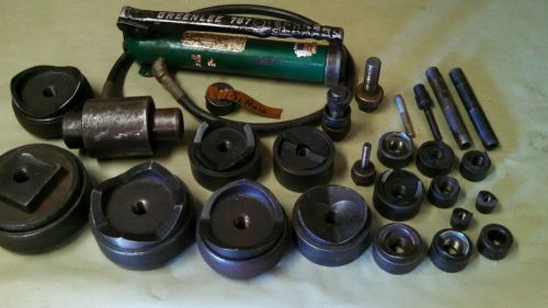 Greenlee knockout punch set with lots extra parts