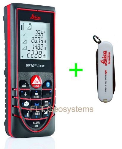 Leica disto d330i laser distance meter w/ free original swiss army penknife for sale