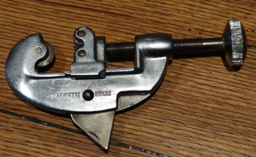 Vintage &#034;Lafayette Brass&#034;  Pipe Tube Cutter, with Reamer, Made in USA