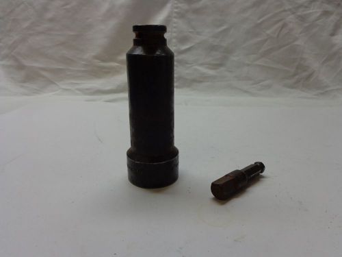 Reliable equipment rel-ed-18 deep well 1-1/8&#034; impact socket w/adapter, used for sale