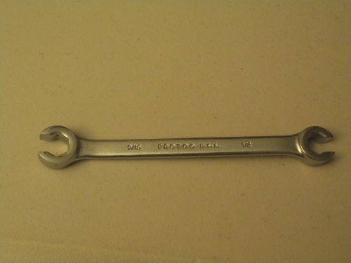 *new* proto 3768 professional flare nut wrench 9/16&#034; 1/2&#034; satin *6-pt*free ship* for sale