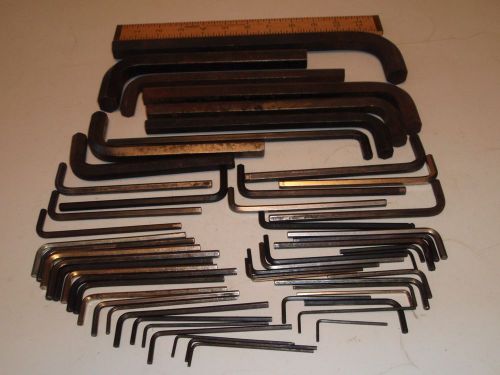 Huge Allen type hex wrench tool set long arm &amp; short arm to 5/8&#034; Nice