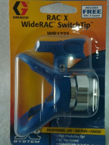 Graco WR1223 WideRAC switchtip RAC X Wide 24&#034; fan Airless Spray Tip Free Guard
