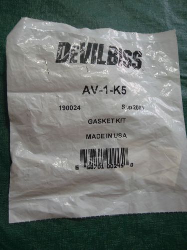 devilbiss p/n av-1-k5 ,190024 gasket kit