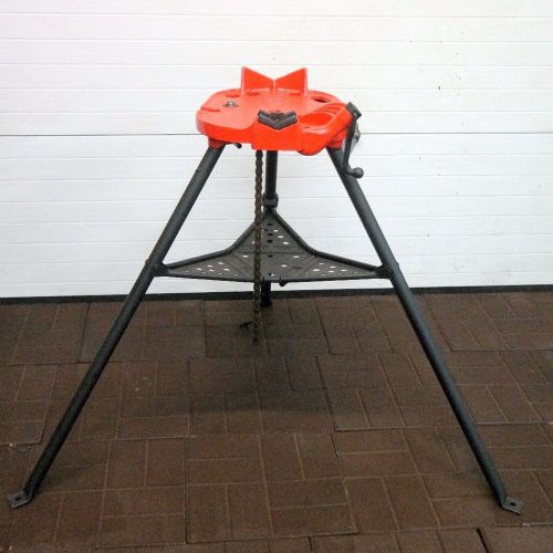 Ridgid 460 tripod tristand chain vise stand for a pipe threader 1/8” to 6&#034; for sale