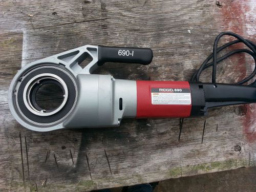 Ridgid 690 power drive pipe threader with die head adaptor for sale