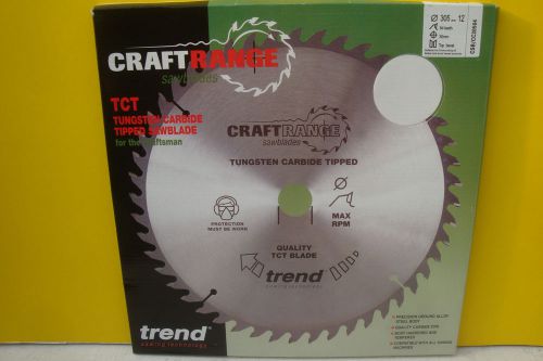 Trend craftpro 305mm 64tooth tct circular table mitre saw blade csb/cc30564 for sale