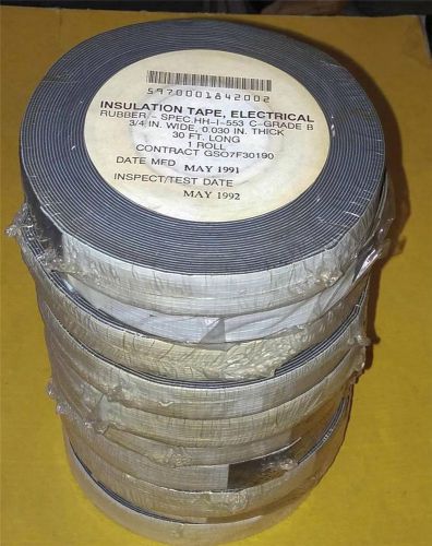 10 Rolls Of Plymouth Rubber Co. Mil Spec Electrical Insulation Stretch Tape