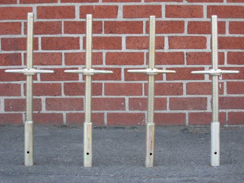 4 new scaffolding 24&#034; x 1-3/8&#034; galvanized socket jacks for sale