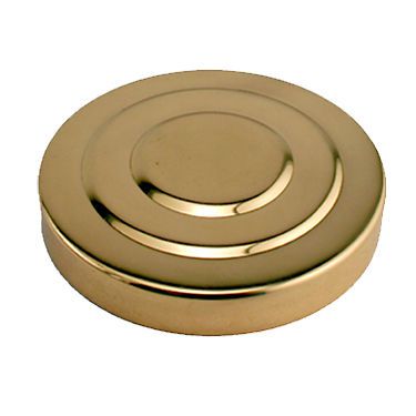 Polished Brass Replacement Draft Beer Tower Cap for 3&#034; Diameter Tower Keg