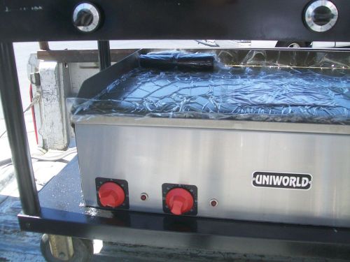 GRIDDLE, ELECTRIC, 220 VOLTS, B. NEW , 30 INCHES, 2 CONTROLS  900 ITEMS ON E BAY