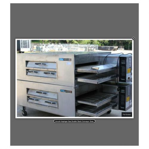Lincoln impinger x2 3270 doublestack dual belt gas conveyor oven for sale