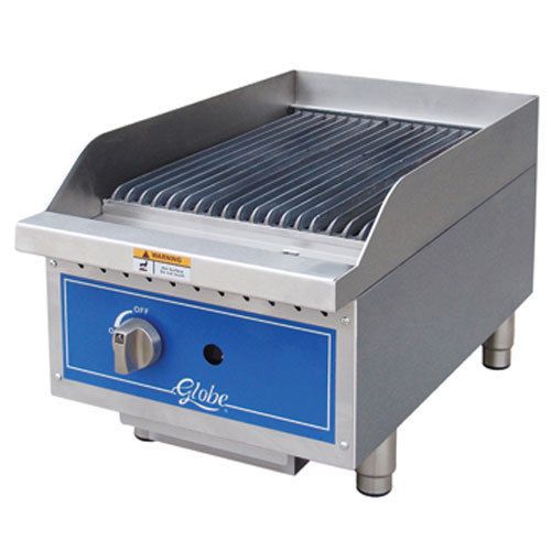 Globe GCB15G-CR Char-Broiler, 15&#034; Wide x 20&#034; Front to Back, Countertop, Radiant,