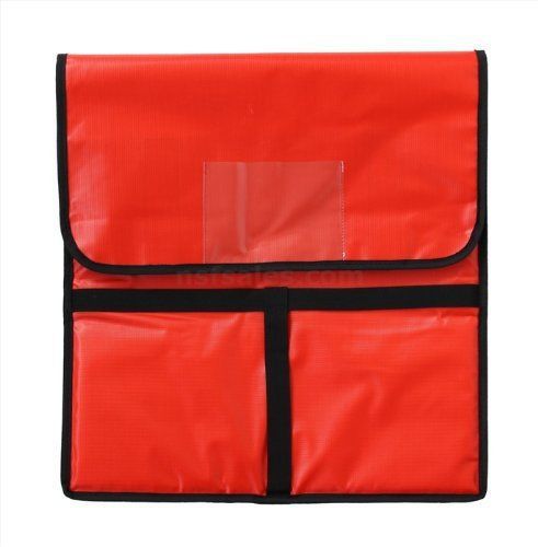 1 pc Pizza Delivery Bag  18&#034; X 18&#034; X 5&#034;  Insulated  Red