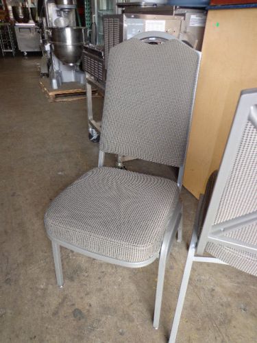 SHELBY WILLIAMS GRAY PADDED STACKING CHAIRS