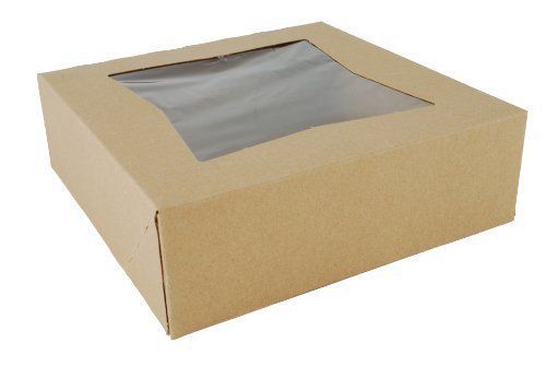 Southern Champion Tray 24013K Kraft Paperboard Window Bakery Box-Case of 200