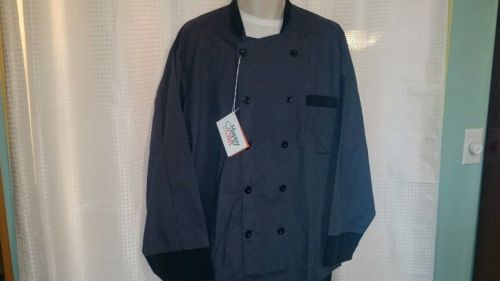 Happy Chef XL Chef Coat Grey Long Sleeve NEW