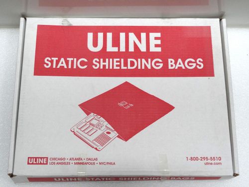 BOX OF 100 ULINE S-3885 STATIC SHIELDING BAGS 14&#034;x16&#034; NIB ~  A GREAT BUY ~