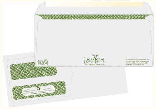 Quality Park Sugarcane Paper Double Window Envelopes - Double Window (qua24534)