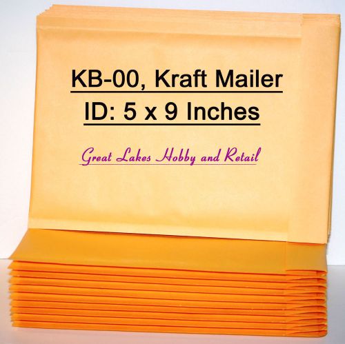 28 Self-Sealing Kraft Bubble Padded Envelope Mailers size 00, KB-00 6&#034; X 9&#034;
