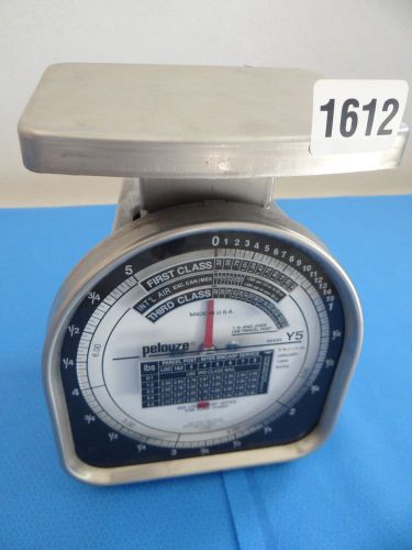 Pelouze Postal Scale Model Y5 Postage Meter Weight Scale 1612