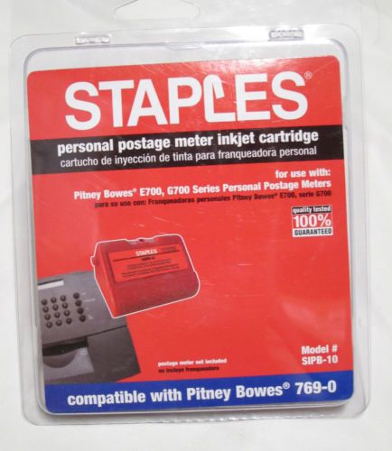 NEW IN PACKAGE STAPLES E700 POSTAGE METER INK CARTRIDGE FOR MAILSTATION SERIES