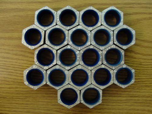 (lot of 20) t&amp;b thomas &amp; betts 3/4&#034; male chase nipple fitting nylon insulated for sale
