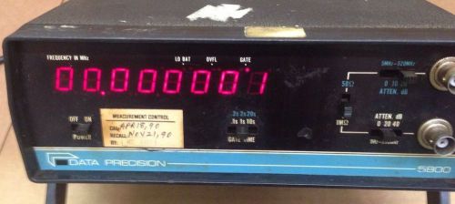 Data Precision 5800 Multi Function 8 digit 100 MHz Frequency COUNTER/TIMER