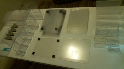 HUGE LOT ACRYLIC LITERATURE HOLDERS AND DISPLAYS