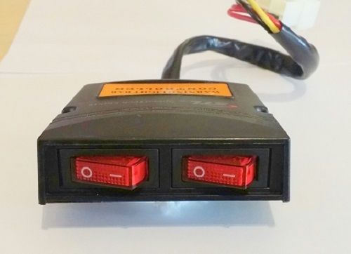 Dual/Double Low Profile Switch Box - Two Illuminated Switches