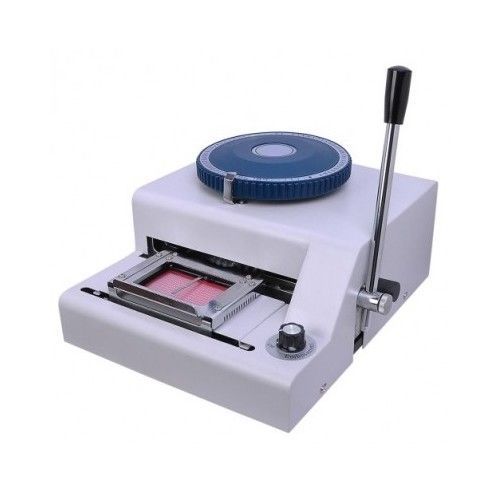 70-character manual pvc card embosser credit id vip embossing machine stamping for sale