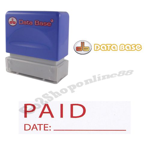 { PAID DATE: } Pre-Inked Self-Inking Rubber Stamp #DS-P09