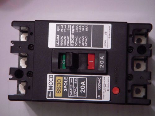 Toshiba Circuit Breaker SS30  20 amp three phase