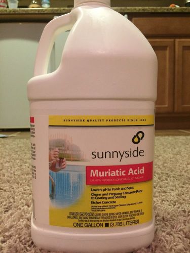 Hydrochloric Acid 31% - One Gallon -3.8L Technical Grade sunnyside Muriatic Acid