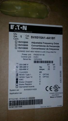 NEW Eaton Cutler Hammer AC Frequency Drive SVX9000 Series Model: SVX015A1-4A1B1
