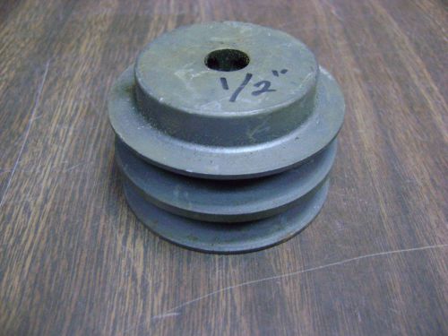 V-Belt Pulley, cast  1/2 Bore, 2 Groove