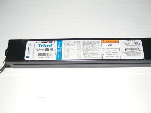 Universal b232iunvhp-b triad one or two lamp t8 electronic ballast f32t8 2 lamp for sale