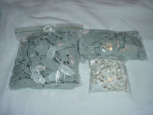 Lot of 265 Used DUMMY Sensormatic Grey MicroGator Hard Tags with Pins