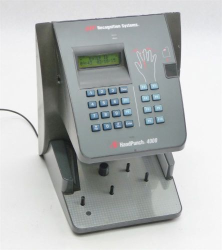 Ir recognition systems handpunch 4000 hp-4000 biometric hand punch time clock for sale