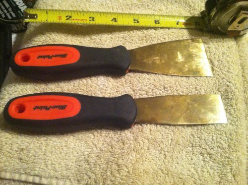 BLUE POINT Snap-On brass bladed putty knives/scrapers (2)