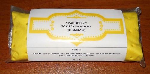 Small spill kit to clean up hazmat for sale