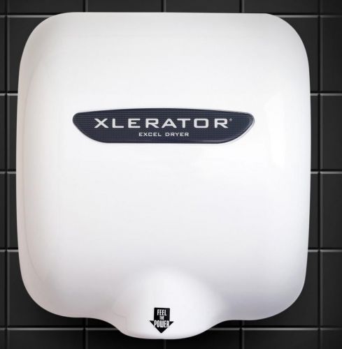 Excel Xlerator XL-BW White Polymer Hand Dryer commercial wall 110v 120v