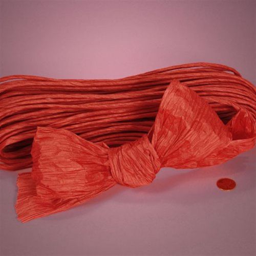 NEW Red Twisted Paper  4-1/2&#034; X 25Yd
