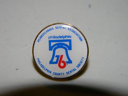 Pennsylvania Dental Association Philadelphia county dental society pin lapel tie