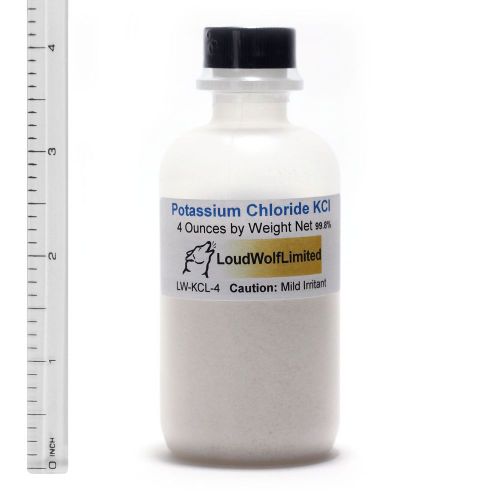 Potassium Chloride  Ultra-Pure (99%)  Fine Powder  4 Oz  SHIPS FAST from USA