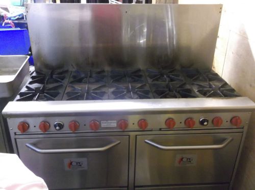 Commercial  Cooking Performance Group 10 Burner Gas Stove w/ Ovens